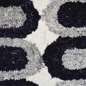 Tapis en laine gris ardoise et bleu marine à carreaux, tissage plat, antidérapant, écologique, tufté à la main, motif tartan minimaliste pour salon et hôtel - Product Image 4