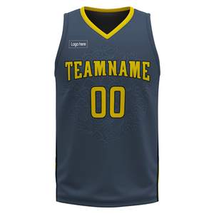 Uniformes Deportivos al por Mayor, Camisetas de Baloncesto Cortas con Logotipo Personalizado, 100% Poliéster, Transpirables, de Secado Rápido y Absorción de Humedad para Hombre - Product Image 5
