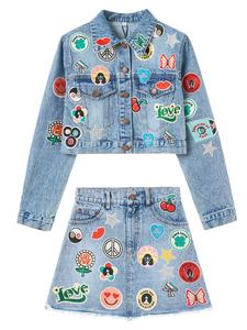 Chaqueta vaquera resistente para mujer – Abrigo de mezclilla duradero con bolsillos en el pecho - Product Image 3