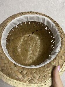Sombrero Mexicano de Paja de 51cm/60cm con Logos Bordados y Rayas para Celebraciones del Cinco de Mayo, Carnaval, Pesca y Disfraces - Product Image 6