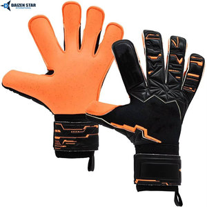 Gants de gardien de but de football professionnels, paume en latex de 4 mm, forte adhérence, antidérapants, pour les matchs - Product Image 4