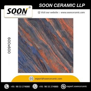 Elysium - Baldosas de Porcelana Pulida con Acabado Brillante, 8.5 mm de Grosor, Baja Absorción de Agua, Resistentes al Desgaste, para Pisos y Paredes, 600x600 mm - Product Image 2