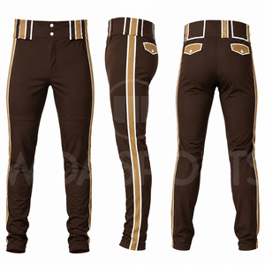 Factory Direct Baseball Uniform Pants Solid Printed Premium Quality 100% Polyester Breathable Eco-Friendly Custom Team <b>Athletic</b> - Product Image 5