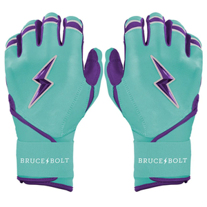 Guantes de Bateo Bruce Bolt de Cuero Cabretta de Primera Calidad, Diseño de Puño Largo 100% de Calidad - Product Image 1