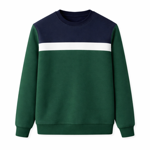 ผู้ผลิตเสื้อสเวตเชิ้ตผ้าฝ้ายฟลีซแท้ 100% แบบสั่งทำพิเศษ OEM สไตล์วินเทจลำลอง คอกลม สำหรับฤดูหนาว เสื้อผ้าสตรีทแวร์สำหรับทุกเพศ รับผลิตแบรนด์ส่วนตัว - Product Image 1