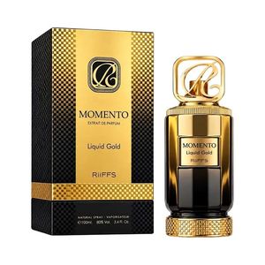 Parfum MOMENTO LIQUID GOLD 100ML par RiiFFS Extrait de Parfum Original Dubaï Arabe, parfums longue tenue pour hommes et femmes - Product Image 1