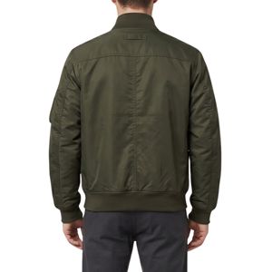 Chaqueta Bomber Minimalista Deep Olive, Ropa Exterior de Vuelo, Transpirable, Resistente al Viento, Bolsillos Laterales, 100% Poliéster - Product Image 2