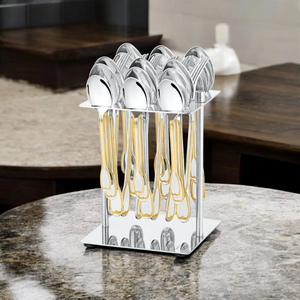 High Quality <b>Mirror</b> Polished Stainless Steel Eco-Friendly Wedding 30ml Decorative Spoon Rack/Stand Long Handle Elegant Birthday - Product Image 1