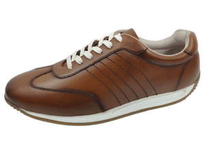 Zapatos de Hombre de Cuero Marrón con Cordones, Punta Redonda, Entresuela EVA Cómoda, Suela de Goma, Estilo Casual para Todas las Temporadas - Product Image 2