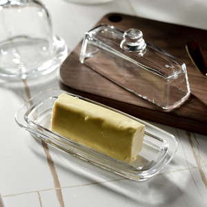 Beurrier blanc classique avec couvercle pour comptoir, réfrigérateur et commodité quotidienne pour les repas en famille - Product Image 6