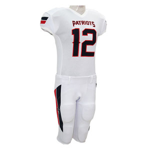 Uniforme d'équipe de football américain pour hommes, imprimé sur mesure, antibactérien, manches courtes, séchage rapide, 100% polyester, sublimation, coupe ajustée, personnalisé - Product Image 3