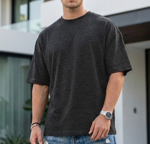 Mens Oversized Sweatshirt <b>100</b> Cotton French Terry Breathable <b>Fabric</b> Custom Colors Plain Blank Casual Loose Fit Menswear - Product Image 5