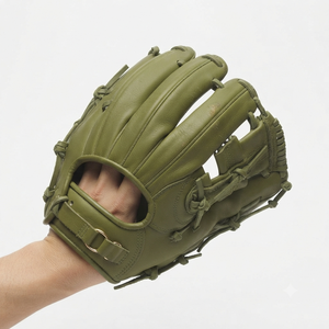 Leather <b>Baseball</b> <b>Glove</b> H-Web Right-Handed Full Finger Outfield Adult Adjustable Wrist Strap Wholesale <b>baseball</b> fielding <b>Gloves</b> - Product Image 2