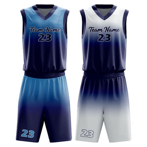 Tenue d'entraînement de basketball en direct d'usine, impression par sublimation, vêtements de match, service OEM pour jeunes, qualité OEM en gros - Product Image 1