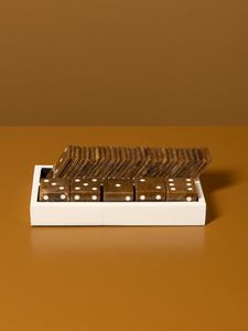 Jeu de dominos en résine transparente de haute qualité, élégant jeu de dominos en acrylique pour la famille et les fêtes, jeu de dominos en résine - Product Image 5
