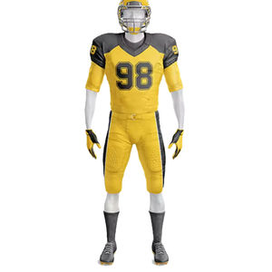 Maillot de football américain de haute qualité pour jeunes, uniformes d'entraînement à manches courtes, tailles plus, uniformes de football américain cousus - Product Image 5