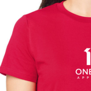 Camiseta de Mujer de Peso Medio en Color Rojo, Algodón Suave, Manga Corta, Cómoda, Informal, Básica, de Primera Calidad - Product Image 5