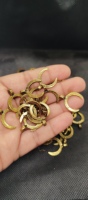 Breloques en laiton corail élégantes faites sur mesure pour enfants, en forme d'ailes, pour mariage, micro-macramé, pendentif plaqué or, bijoux bohème chic