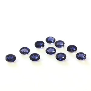 Iolita Azul Natural 6x8MM Corte Ovalado Piedra Preciosa Suelta Calibrada Cuentas de Iolita Facetadas para Fabricación de Joyas Precio al por Mayor Lote a Granel - Product Image 5