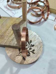 Handmade Stone Tree of Life Pattern Cuff <b>Bracelet</b> with Jasper Hinduism Theme for Wedding Decoration & Gift - Product Image 4