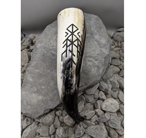 Prix attractif pour une tasse à bière en corne naturelle de qualité supérieure, faite à la main, durable, tasse à boire en corne viking pour les fêtes - Product Image 4