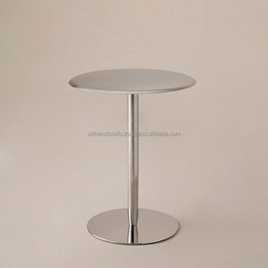 Mesa Alta Plateada Resistente para Bebidas – Mesa de Cóctel Compacta Antivuelco para Discotecas, Salones VIP y Lugares de Música - Product Image 1