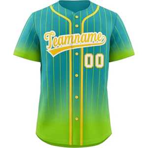Camiseta de Béisbol Personalizada de Manga Corta con Botones al Frente, Nombre del Equipo Personalizado, Impresión Sublimada, Secado Rápido, Transpirable, Talla Grande para Hombre Adulto - Product Image 2