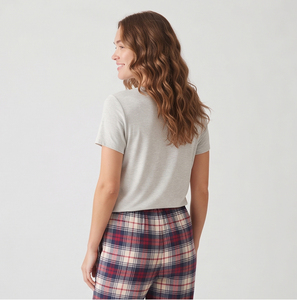 Pantalon en flanelle à jambes larges en coton pour femmes, ensemble de pyjama en flanelle décontracté pour l'hiver, toucher doux, longueur longue, taille oversize, vêtements de nuit pour femmes - Product Image 4