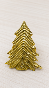 Anneau de serviette de Noël en laiton, design original, décoration de table, largeur 5 cm - Product Image 2