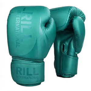 Gants de boxe en cuir 16 oz pour l'entraînement, rembourrage confortable, séances longues, design respirant, usage quotidien, réglables avec sangle de poignet - Product Image 4