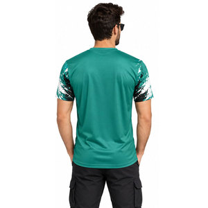 เสื้อยืดตกปลา Fish Time Luck แขนสั้น คอกลม แห้งเร็ว พิมพ์ลายกราฟิก สีเขียว ขาว ดำ - Product Image 5
