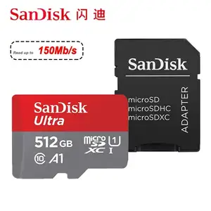 Sandisk Micro SD Ultra 128GB 32GB 64GB 256GB 512GB 1TB Cartão Micro SD Câmera SD/TF Cartão Flash Cartão de Memória 128GB MicroSD para o Telefone