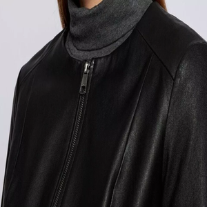 High Quality Women's Winter Solid Leather <b>Jacket</b> Breathable Waterproof Windproof Quick Dry Low MOQ New Arrival Latest Style - Product Image 2