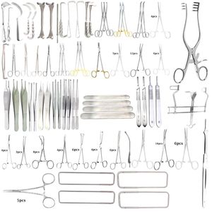 Juego de Cirugía de Hidrocolectomía para Hernia, 150 Piezas, Instrumentos Quirúrgicos Manuales Reutilizables de Acero Inoxidable Alemán de Alta Calidad - Product Image 3