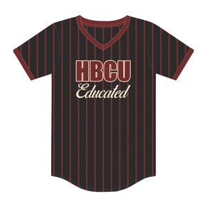 Jersey de Béisbol con Bordado Chenille de la Hermandad Griega Delta, para Estudiantes Universitarios Negros de HBCU, Servicio OEM - Product Image 2