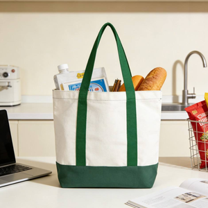 Sacs fourre-tout en toile de coton avec poche et poignée, style classique, impression de logo personnalisé, pour toutes les saisons, décoration de fêtes, cadeau, shopping - Product Image 2