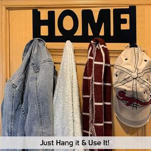Crochets muraux en métal pour vêtements, organisateur de vêtements, décoration et rangement pour entrée, couloir, chambre, cuisine, salle de bain, accessoires de quincaillerie - Product Image 2