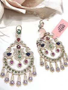 Atractivos Pendientes de Moissanita Chapados en Oro para Mujeres y Niñas, Ideales para Looks de Noche y Fiestas - Product Image 3