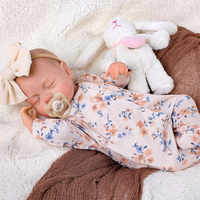 Poupée Reborn Bébé Fille Lucy de 20'' pour Nouveau-né, Mini Jouet Doux, Corps en Tissu, Cadeau d'Anniversaire, Faible MOQ, Vente en Gros