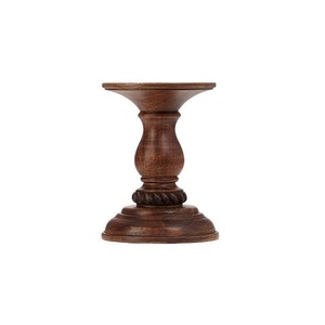 Stylish Wooden <b>Candle</b> Holder For Modern Home Interior Handmade Rustic Natural Wood Decorative Item - Product Image 1