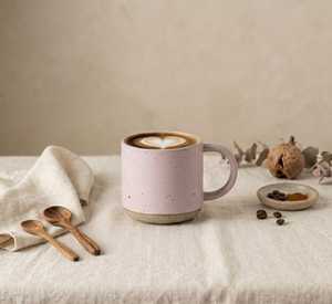 Taza de Café de Cerámica con Acabado Mate y Asa, 380 ml, Ecológica, Color Rosa, Apta para Lavavajillas, para el Hogar, la Oficina o como Regalo - Product Image 6