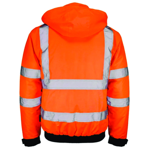 Chaqueta de Trabajo Reflectante Fluorescente para Personal Industrial, Equipos de Carreteras, Servicios Públicos y Operaciones de Construcción - Product Image 4