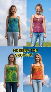 Camisetas Cortas Casuales para Mujer SK NOOR SONS, Estilo Bohemio Dulce, Ecológicas, Transpirables, Estilo Y2K, Florales - Product Image 3