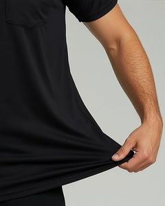 Camisetas Ligeras para Hombre al por Mayor, Color Personalizado, Diseño Liso, Teñido Suave, Secado Rápido, Transpirable, Cuello Redondo, Manga Corta - Product Image 2