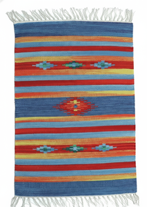 Tapis/chemins de table en coton pelucheux à motifs floraux faits à la main, design moderne, lavables, réversibles, pour la maison et les voyages, personnalisables - Product Image 4