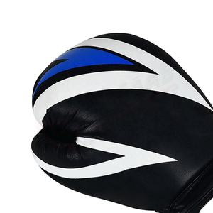 Gants de sport d'entraînement de boxe en cuir PU pour enfants et adultes, imprimés sur mesure, respirants, à rayures patchwork de différentes couleurs - Product Image 3