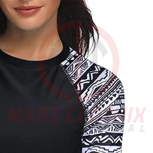 Full Printed <b>Women</b> <b>Compression</b> Shirt Rash Guard Custom Sublimation Design Logo Long Sleeve Ladies Rash Guard - Product Image 6