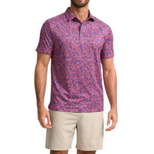 Camisetas de sublimación de primera calidad para hombre, precio al por mayor, logotipo personalizado, ropa de calle de verano, camiseta polo con botones cortos - Product Image 4