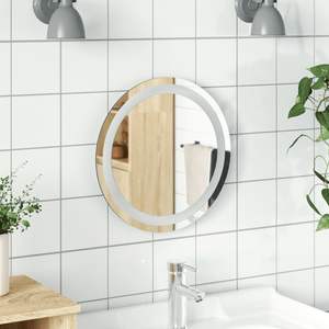 Miroir de salle de bains LED rond de 15.7 pouces - Product Image 1
