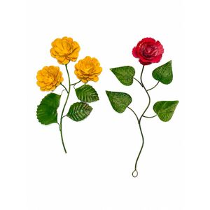 Porte-bougie mural moderne en fer forgé, support décoratif mural floral en métal pour bougies, décoration intérieure pour salon - Product Image 1